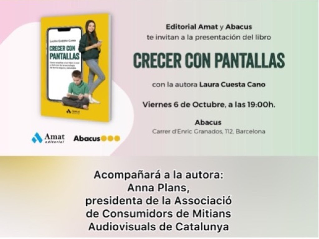 Presentación libro Laura Cuesta: Crecer con pantallas