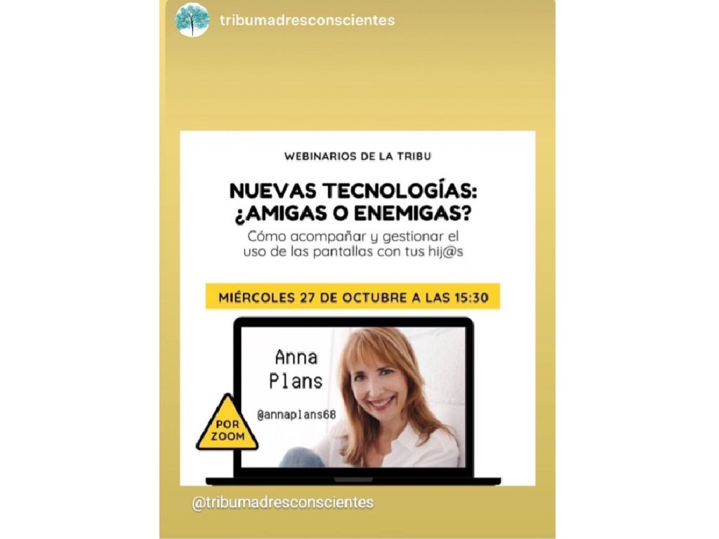 Webinar Tribu madres conscientes